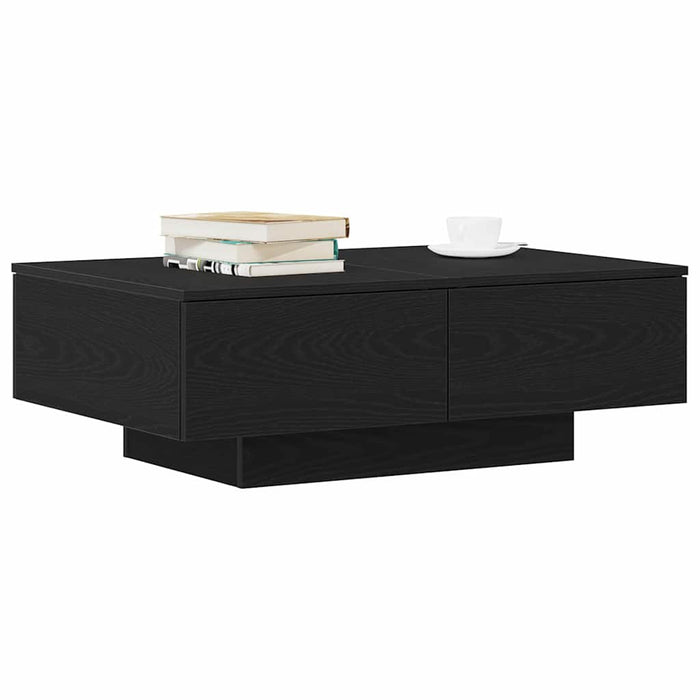 Masă de cafea Stejar Negru 90 x 60 x 31 cm Lemn compozit - WALTI WALTI