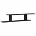 Raft TV montat pe perete cu raft Stejar negru 125 x 18 x 23 cm - WALTI WALTI