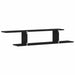 Raft TV montat pe perete cu raft Stejar negru 125 x 18 x 23 cm - WALTI WALTI