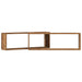 Raft de Perete 2 pcs Lemn vechi 80 x 15 x 26 cm Lemn compozit - WALTI WALTI