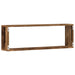 Raft de Perete 2 pcs Lemn vechi 80 x 15 x 26 cm Lemn compozit - WALTI WALTI
