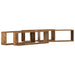 Raft de Perete 4 pcs Lemn vechi 80 x 15 x 26 cm Lemn compozit - WALTI WALTI