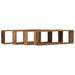 Raft de Perete 4 pcs Lemn vechi 80 x 15 x 26 cm Lemn compozit - WALTI WALTI