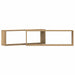 Raft de Perete cu raft 2 pcs Stejar artisanal 80 x 15 x 26 cm - WALTI WALTI