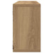 Raft de Perete cu raft 2 pcs Stejar artisanal 80 x 15 x 26 cm - WALTI WALTI