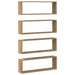 Raft de Perete cu raft 4 pcs Stejar artisanal 80 x 15 x 26 cm - WALTI WALTI