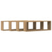 Raft de Perete cu raft 4 pcs Stejar artisanal 80 x 15 x 26 cm - WALTI WALTI