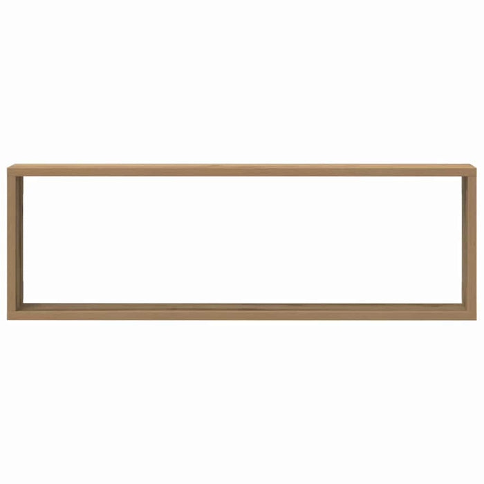 Raft de Perete cu raft 4 pcs Stejar artisanal 80 x 15 x 26 cm - WALTI WALTI