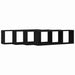 Raft de Perete 4 pcs Stejar negru 80 x 15 x 26 cm Lemn compozit - WALTI WALTI