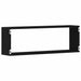 Raft de Perete 4 pcs Stejar negru 80 x 15 x 26 cm Lemn compozit - WALTI WALTI