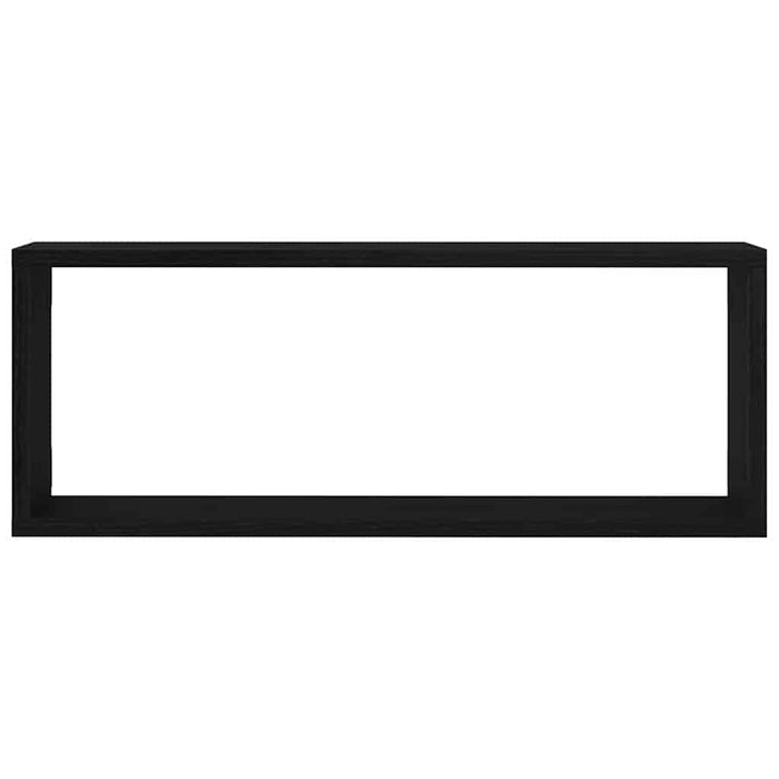 Rafturi de perete cu raft 6 pcs Stejar negru 60 x 15 x 23 cm - WALTI WALTI