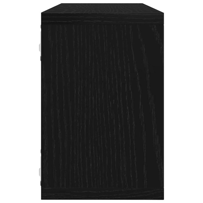 Rafturi de perete cu raft 6 pcs Stejar negru 60 x 15 x 23 cm - WALTI WALTI