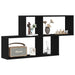 Raft de perete Stejar negru 76 x 15 x 53 cm Lemn compozit - WALTI WALTI