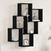 Raft de perete Stejar negru 78 x 15 x 92 cm Lemn compozit - WALTI WALTI