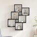 Raft de perete Stejar negru 78 x 15 x 92 cm Lemn compozit - WALTI WALTI