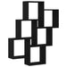 Raft de perete Stejar negru 78 x 15 x 92 cm Lemn compozit - WALTI WALTI