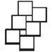 Raft de perete Stejar negru 78 x 15 x 92 cm Lemn compozit - WALTI WALTI