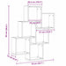 Raft de perete Stejar negru 78 x 15 x 92 cm Lemn compozit - WALTI WALTI