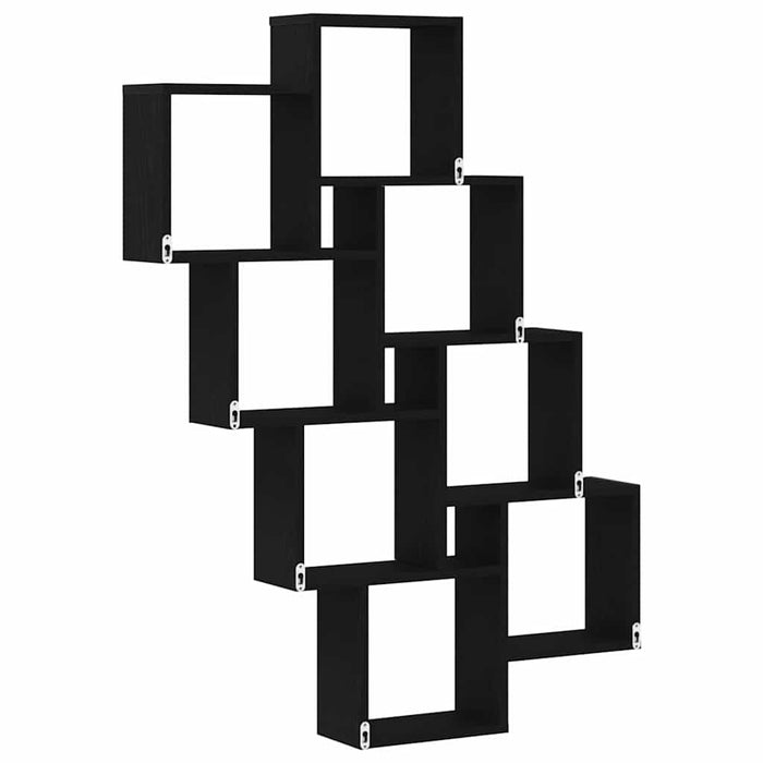 Raft de perete Stejar negru 90 x 15 x 119.5 cm Lemn compozit - WALTI WALTI