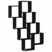 Raft de perete Stejar negru 90 x 15 x 119.5 cm Lemn compozit - WALTI WALTI