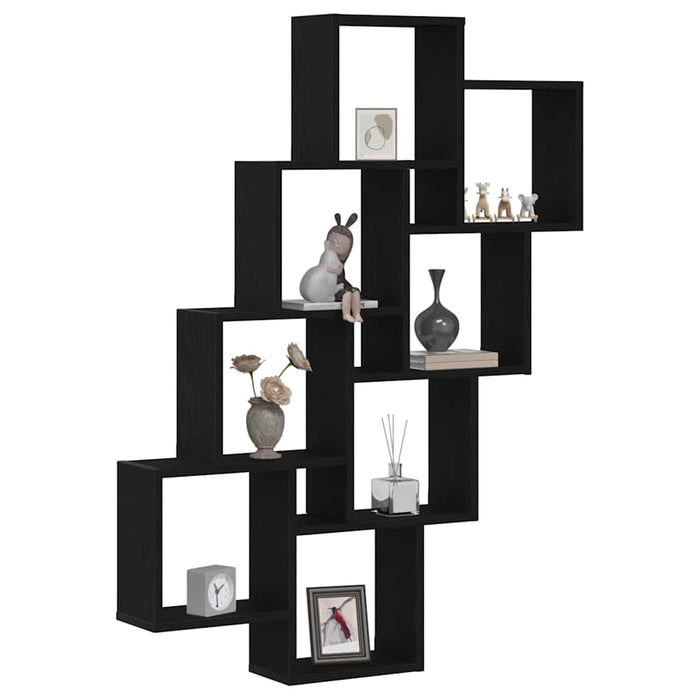 Raft de perete Stejar negru 90 x 15 x 119.5 cm Lemn compozit - WALTI WALTI