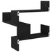 Rafters colțar de perete cu raft Stejar negru 40 x 40 x 49.5 cm - WALTI WALTI