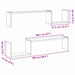 Raft de perete cu raft 2 pcs Stejar negru 100 x 15 x 20 cm - WALTI WALTI