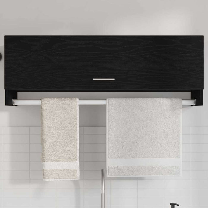 Dulap cu sertar Stejar Negru 100 x 32,5 x 35 cm Lemn compozit - WALTI WALTI