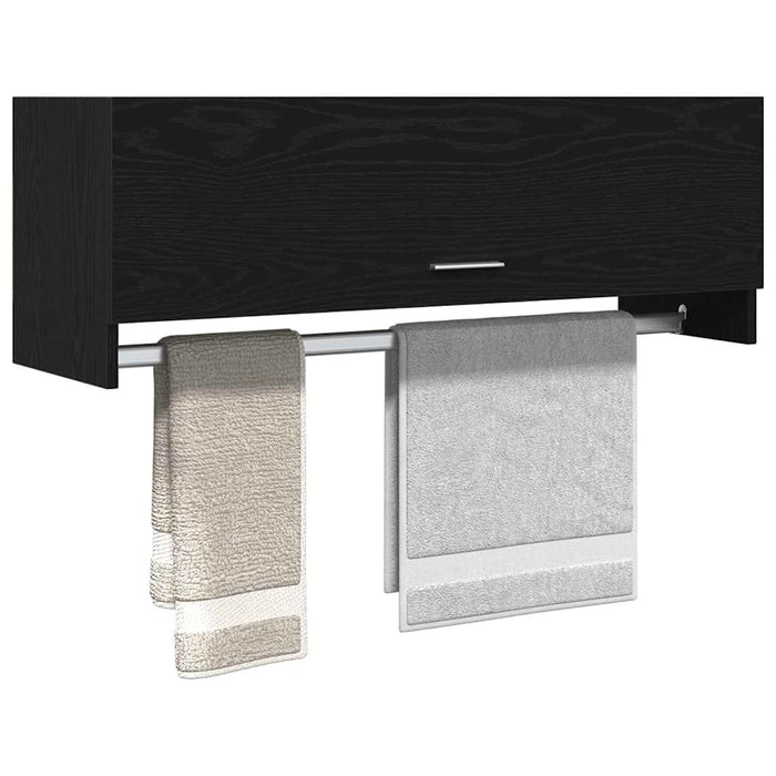 Dulap cu sertar Stejar Negru 100 x 32,5 x 35 cm Lemn compozit - WALTI WALTI