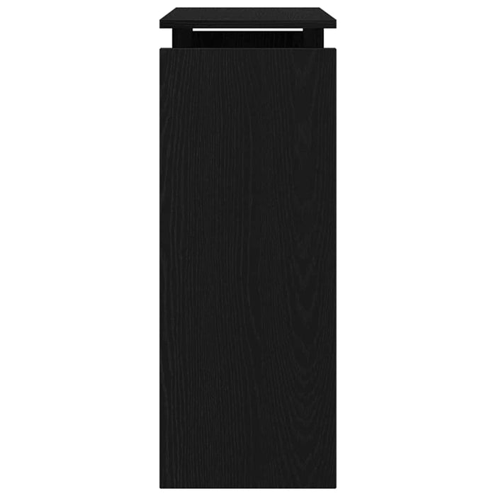 Masă de consolă Stejar Negru 80 x 30 x 80 cm Lemn compozit WALTI