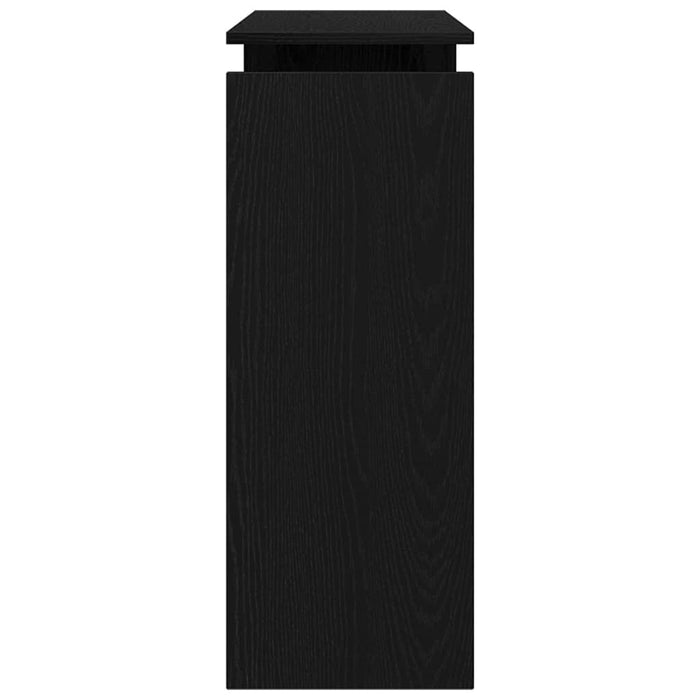 Masă de consolă Stejar Negru 80 x 30 x 102 cm Lemn prelucrat WALTI
