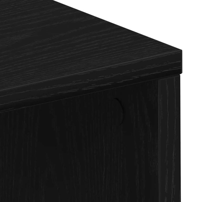 Birou cu raft Stejar Negru 102,5 x 35 x 75 cm Lemn compozit - WALTI WALTI