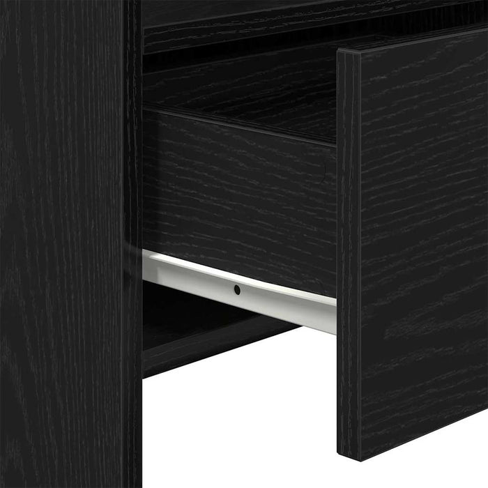 Bufet cu sertar Stejar Negru 105 x 30 x 70 cm Lemn compozit - WALTI WALTI