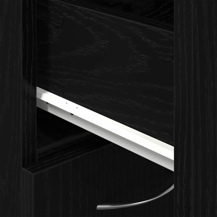 Dulap de Baie Stejar Negru 25 x 25 x 170 cm Lemn compozit - WALTI WALTI