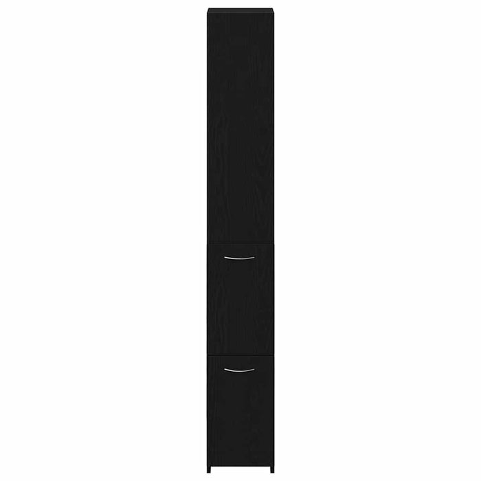 Dulap de Baie Stejar Negru 25 x 25 x 170 cm Lemn compozit - WALTI WALTI