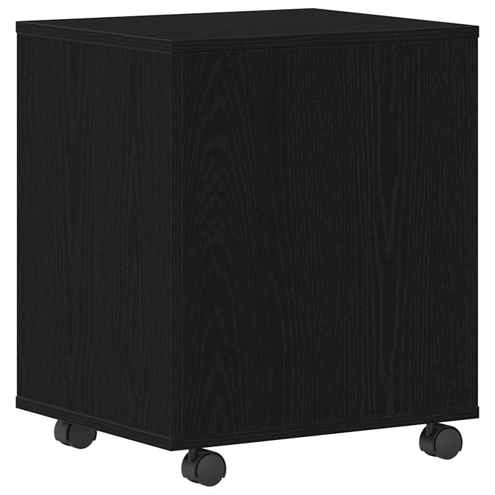 Dulap pe roți Stejar negru 45 x 38 x 54 cm Lemn compozit - WALTI WALTI