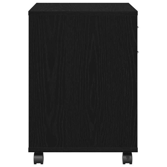 Dulap pe roți Stejar negru 45 x 38 x 54 cm Lemn compozit - WALTI WALTI