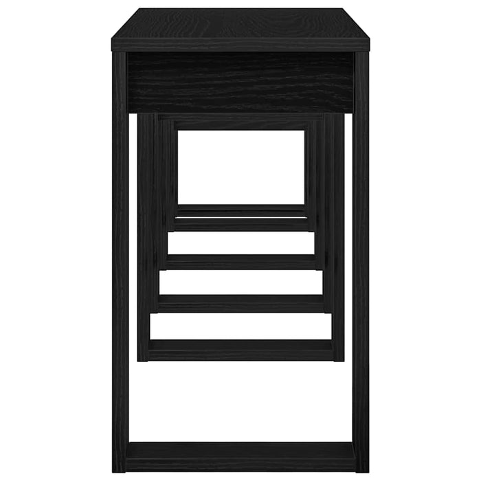 Mese în cuiburi 3 pcs Stejar Negru Lemn compozit WALTI