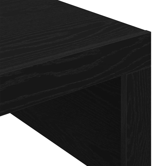 Masă de cafea Stejar Negru 100 x 100 x 35 cm Lemn compozit - WALTI WALTI