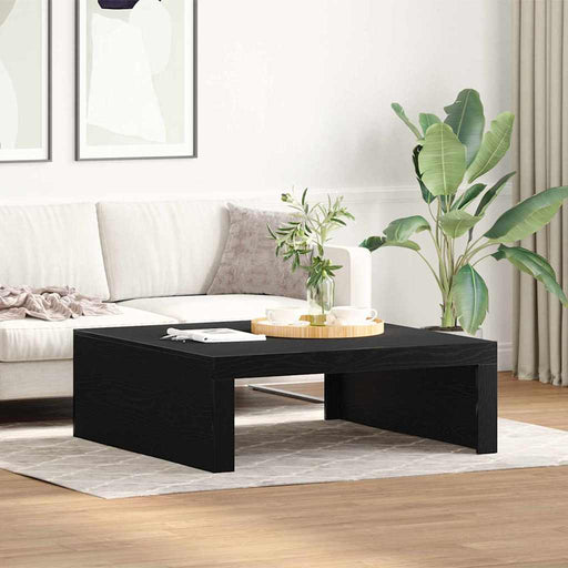 Masă de cafea Stejar Negru 100 x 100 x 35 cm Lemn compozit - WALTI WALTI