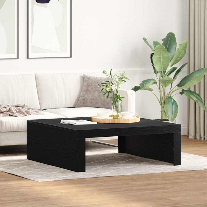 Masă de cafea Stejar Negru 100 x 100 x 35 cm Lemn compozit - WALTI WALTI