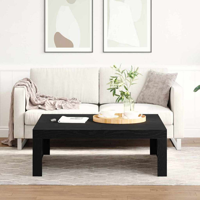 Masă de cafea Stejar Negru 100 x 100 x 35 cm Lemn compozit - WALTI WALTI