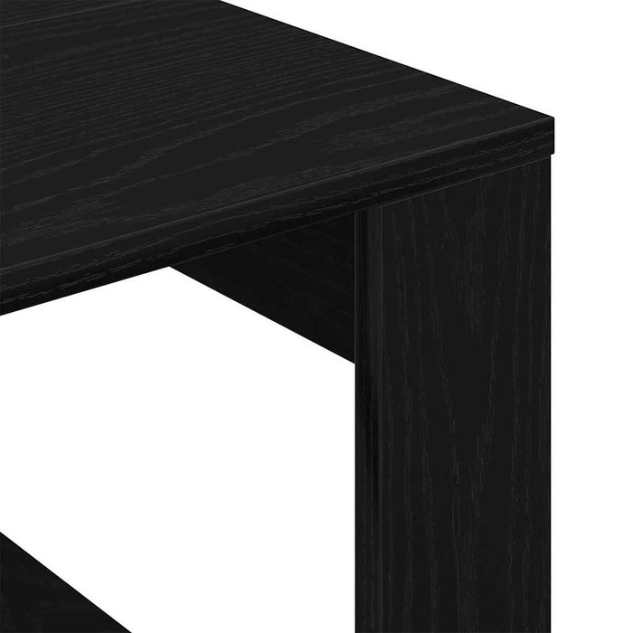Masă de cafea Stejar Negru 50 x 50 x 35 cm Lemn compozit - WALTI WALTI