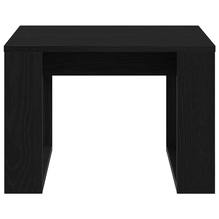 Masă de cafea Stejar Negru 50 x 50 x 35 cm Lemn compozit - WALTI WALTI