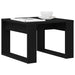 Masă de cafea Stejar Negru 50 x 50 x 35 cm Lemn compozit - WALTI WALTI