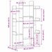 Bibliotecă Stejar Negru 86 x 25,5 x 140 cm Lemn compozit - WALTI WALTI