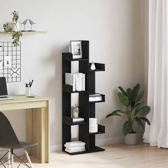 Bibliotecă Stejar Negru 48 x 25,5 x 140 cm Lemn compozit - WALTI WALTI