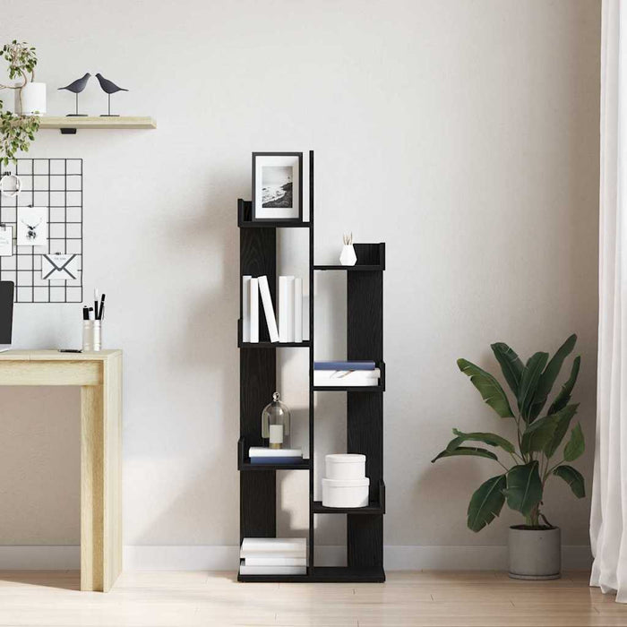 Bibliotecă Stejar Negru 48 x 25,5 x 140 cm Lemn compozit - WALTI WALTI