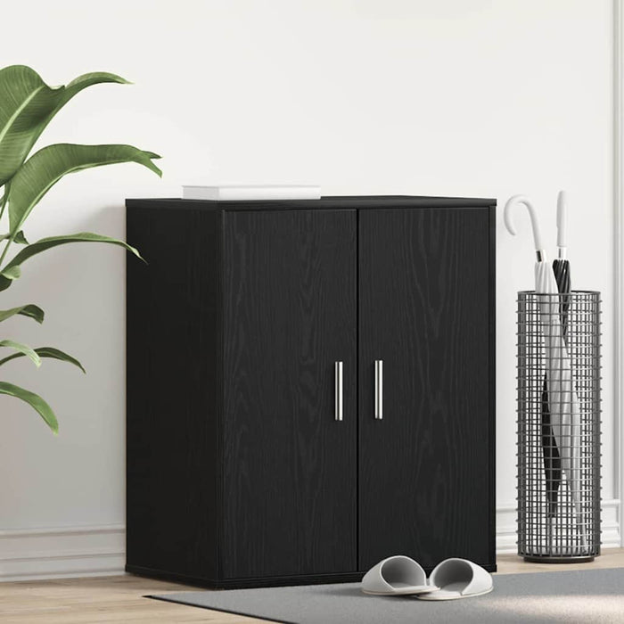 Dulap pentru pantofi Stejar Negru 60 x 35 x 70 cm Lemn compozit - WALTI WALTI