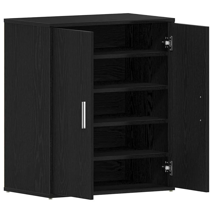 Dulap pentru pantofi Stejar Negru 60 x 35 x 70 cm Lemn compozit - WALTI WALTI